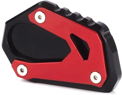 Almohadilla de placa de extensión de ampliación con soporte lateral para pie para Vstrom 1000 (rojo) Foto 1 de 4