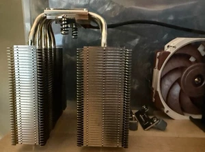 Noctua NH-D12L Low-Height Dual-Tower CPU Cooler 120mm - Brown - Photo 1/1