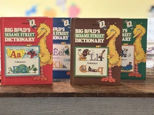 Big Bird’s Sesame Street Dictionary, HC, Volumes 1 - 4 - Imagen 1 de 24