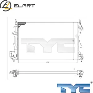 RADIATOR ENGINE COOLING 725-0009 FOR SAAB 9-3/Convertible OPEL VECTRA/GTS 2.0L - Picture 1 of 6