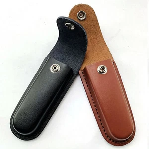 Metall Druckknopf Custom Tasche Klappmesser Scheide Halter Leder Gürtel Etui Holster - Bild 1 von 11