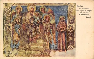 AL11-24A ) ASSISI LA MADONNA FIGLIO ANGELI S FRANCESCO CIMABUE VIAGGIATA PERUGIA - Imagen 1 de 2