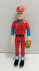 Vintage Playskool Dollhouse BASEBALL PLAYER Red Uniform Man Dad Poseable Toy HTF