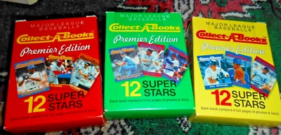 MLB 1990 COMPLETE SERIES NEVER OPENED Collect-A-Books Ruth/Aaron/Williams/&MORE! - Image 1 of 3