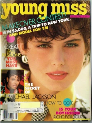 Young Miss Teen Magazine August 1984 Michael Jackson  K Mart Ad Fashion Make Up - Image 1 of 4