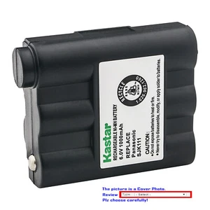 Kastar 6V 1000mAh Ni-MH Battery for Midland AVP-7 AVP7 BATT5R BATT-5R GXT-300 - Picture 1 of 9