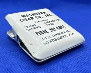 Vtg Advertising clip Washburn Cigar Co Inc collectible Montgomery Alabama - Picture 1 of 6