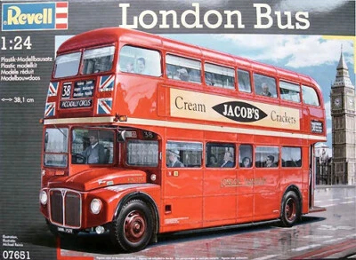 London Bus Plastic Kit 1:24 Model 07651 REVELL - Immagine 1 di 4