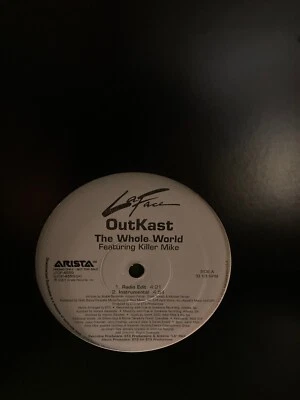 OUTKAST - THE WHOLE WORLD FEAT. KILLER MIKE Double 12” Vinyl Single Promo VG+ - Image 1 of 3