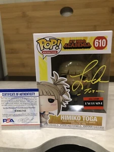 Himiko Toga Funko Pop 610 MI HÉROE ACADEMIA Firmado por Leah Clark Actor de Voz. - Imagen 1 de 7