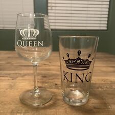 King and Queen Glass Set Beer/Wine Glass