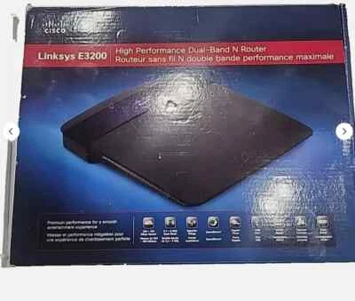 Linksys E3200 Dual-Band N Router | High-Speed WiFi for Home & Office - Image 1 of 2