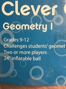 Clever Catch Geometry l Or 1 American Educational 24" Vinyl Ball Classroom Game - Imagen 1 de 8