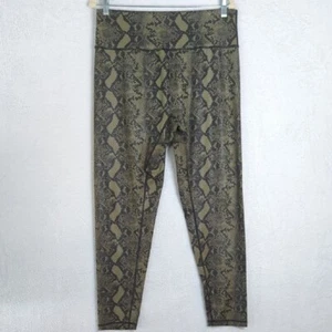 Buffbunny Collection Women's Green Snakeskin Print Yoga Leggings Size XXXL - Picture 1 of 6