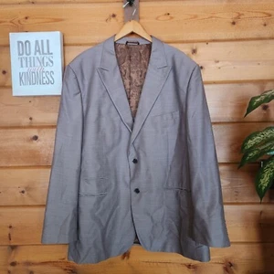 Steve Harvey Collection King Gray Blazer Sport Coat Jacket 2 Button Size 52 L - Picture 1 of 8