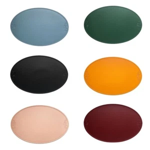 4 PCS Oval Faux Leather Table Placemats Bowl Cup Non-Slip Heat Insulation Mats - Picture 1 of 9