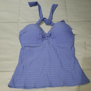 NWT Jessica Simpson Textured Underwire Tankini Top Swimsuit Size Large NWT - Picture 1 of 5