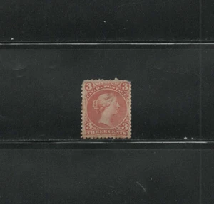 Briefmarken Kanada, Scott Nr. 25 unbenutztes Scharnier und ohne Kaugummi $ 3000 Katalogwert - Bild 1 von 1