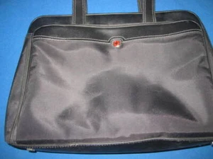 Wenger Swiss Gear Black Nylon Briefcase Attache Computer Organizer EUC - Picture 1 of 8