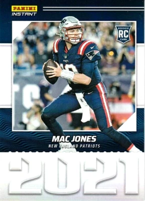 2021 PANINI MAC JONES YEAR ONE RC #9 NFL PATRIOTS  1/1269 IN STOCK - Image 1 of 2