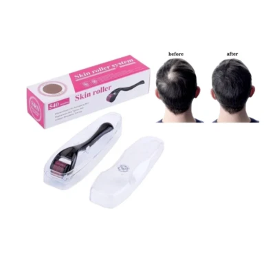 Rodillo Derma Barba Para Pérdida De Cabello Crecimiento Barba 0.50MM Titanio Envío Rápido Foto 1 de 4