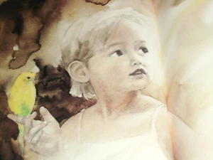 Japanisches BISHOJO Kunstbuch Hidamari KEIBUN OTA AQUARELLMALEREI WERKE 1983 - Bild 1 von 6