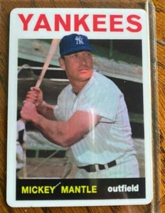 Mickey Mantle 1964 #50 Topps R&N Porcelain Reprint Yankees #B 2703 - Bild 1 von 2