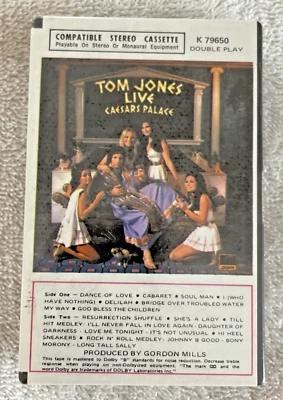 Tom Jones Live Caesar's Palace Original Ampex Cassette Tape Still Sealed 1971 - Image 1 of 4