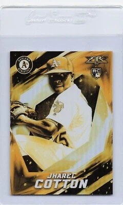 2017 TOPPS FIRE GOLD MINT #81 JHAREL COTTON RC - Image 1 of 2