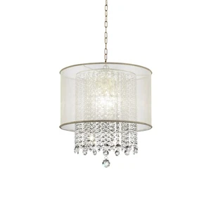 Ore International Bhavya Traditional Crystal Ceiling Lamp - Picture 1 of 4