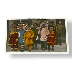 Postcard Chinese Sunday School Children White Border Card B380 - Picture 1 of 2