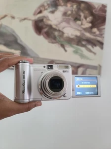 🔥Canon PowerShot A630 Silver 8,0 megapixel fotocamera digitale compatta🔥set FUNZIONANTE🔥 - Foto 1 di 11