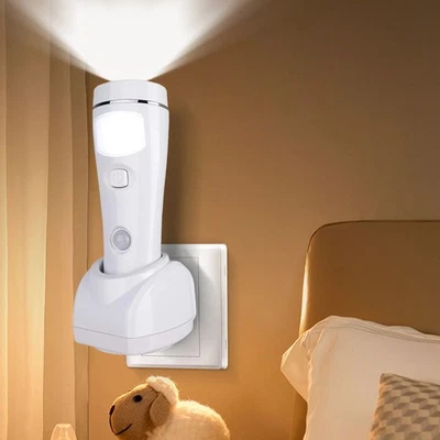 Linternas LED enchufables recargables 4 en 1, luces LED de emergencia para el hogar Foto 1 de 4