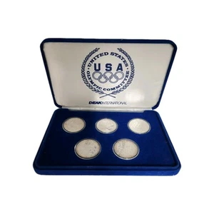 1988 US Olympic Committee Deakinternational Silver Medals Coins - Picture 1 of 12