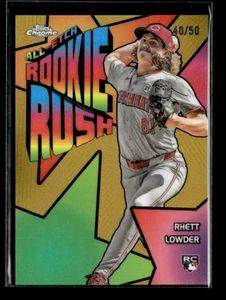 Rhett Lowder 2025 Topps Chrome Baseball All Etch Rookie Rush RC Gold 40/50[jos50 - Picture 1 of 2