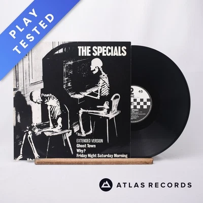 The Specials Ghost Town A//1 B//2 12" Single Vinyl Record CHS TT 1217 - VG+/VG+ - Image 1 of 4