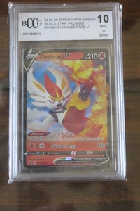 POKEMON 2020 SWORD & SHIELD BLACK STAR PROMO CINDERACE V SWSH015 BCCG 10 MINT - Picture 1 of 1