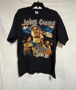 Vintage John Cena T-Shirt X-Large Double Sided Short Sleeve "The Champ is Here" - Bild 1 von 8