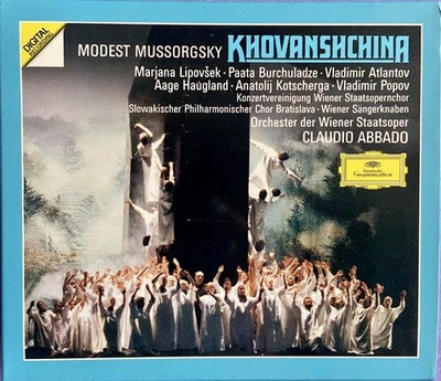 Mussorgsky: Khovanshchina - Claudio Abbado 3 CD Box Set 1990 DGG Live! Foto 1 de 4
