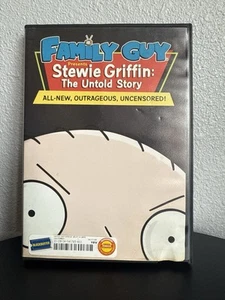 Stewie Griffin: The Untold Story In Blockbuster DVD Case w Restricted Sticker - Picture 1 of 4
