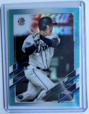 2021 Topps Chrome NPB Baseball - Yuta Nakamigawa #104 Aqua Refractor 150/199, RC - Image 1 of 2