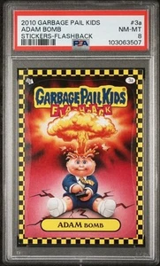 2010 GPK Garbage Pail Kids Flashback #3a ADAM BOMB - PSA 8 (recently graded) - Picture 1 of 2