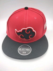 Naruto Akatsuki Cloud Snapback Mütze - rot & schwarz Kappe - Anime Manga Cosplay neu - Bild 1 von 9