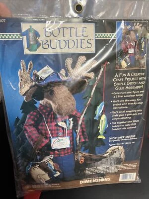 Dimensions Bottle Buddies - Mortimer Moose 16" Tall Craft Kit 62107 - Image 1 of 4