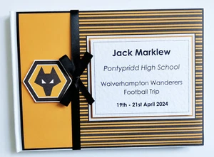 Personalised football birthday / retirement guest book, album, birthday gift - Picture 1 of 9