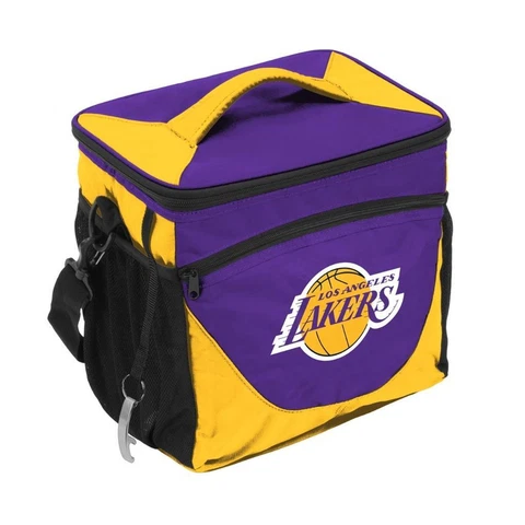 Los Angeles Lakers 24 Can Cooler [NEW] NBA Ice Cookout BBQ Drink Lunch Tailgate Cover