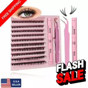 DIY Lashes Extension Kit – 200 PCS Eyelashes Clusters, Lash Bond & Seal - Picture 1 of 4