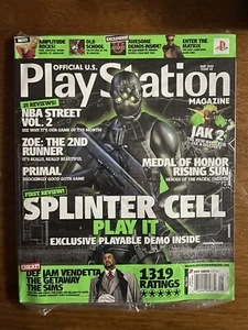 Official US PlayStation Magazine Issue 68 May 2003 Splinter Cell Cover SEALED - Picture 1 of 2