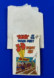 1976 Frosted Flakes Tony the Tiger Track Meet Cereal Promo 3-D Paint Set Toy - Picture 1 of 6