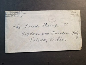 SS ADRIATIC Coast Guard Naval Cover 1945 WWII Sailor's Mail Sault Ste Marie, MI - Picture 1 of 2